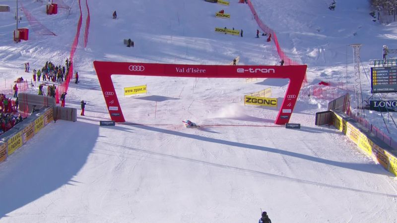 Val d’Isère | Vinatzer struikelt na spectaculaire run vol risico’s over laatste poortje