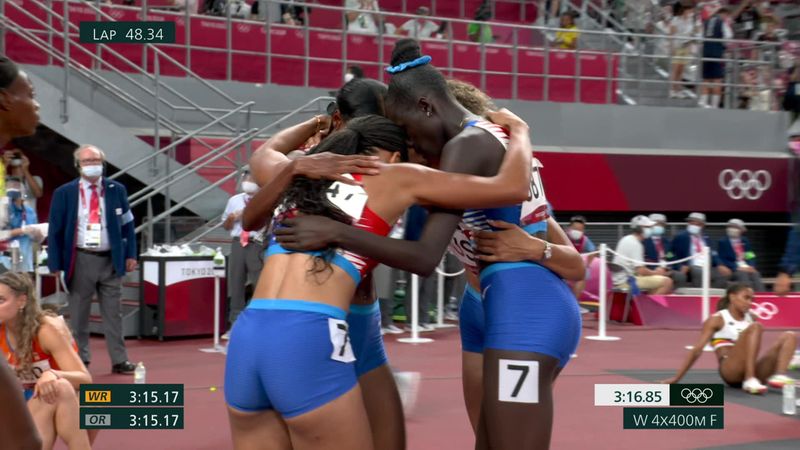 Atletismo | Estados Unidos triunfa en el 4x400 con la undécima medalla de Felix