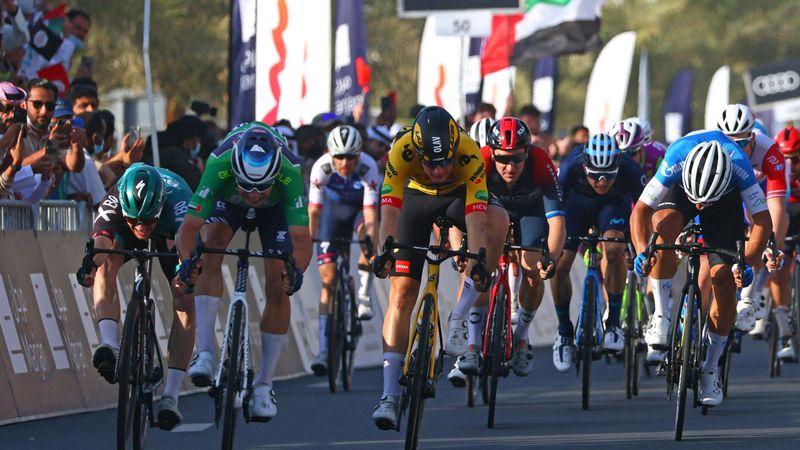 UAE Tour Stage 5 Highlights - Philipsen takes stage as Pogacar remains in overall lead