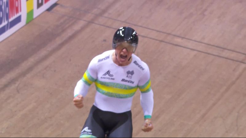 'What about that!' - Australia beat Netherlands to take gold in men's Team Sprint
