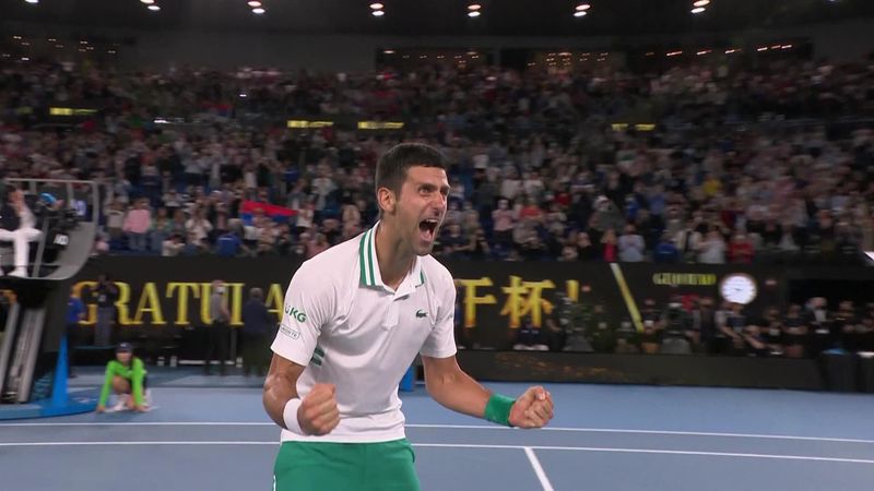 'It's nine and 18' - Watch 'incredible' Djokovic win Australian Open title again