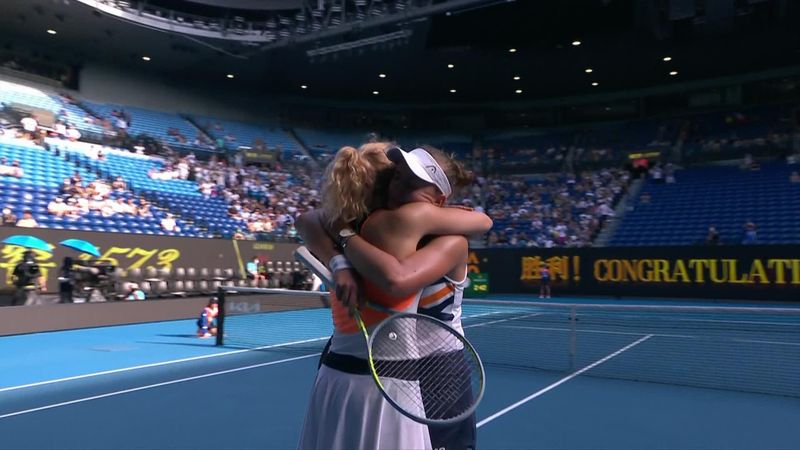 Krejcikova and Siniakova battle to first Australian Open women's doubles title