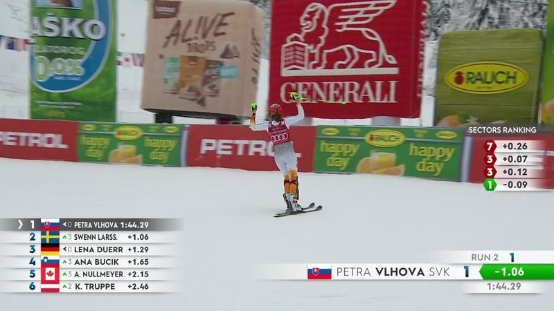 Petra Vlhova s-a impus în slalomul de la Kranjska Gora, după o prestație de vis! Shiffrin a ratat