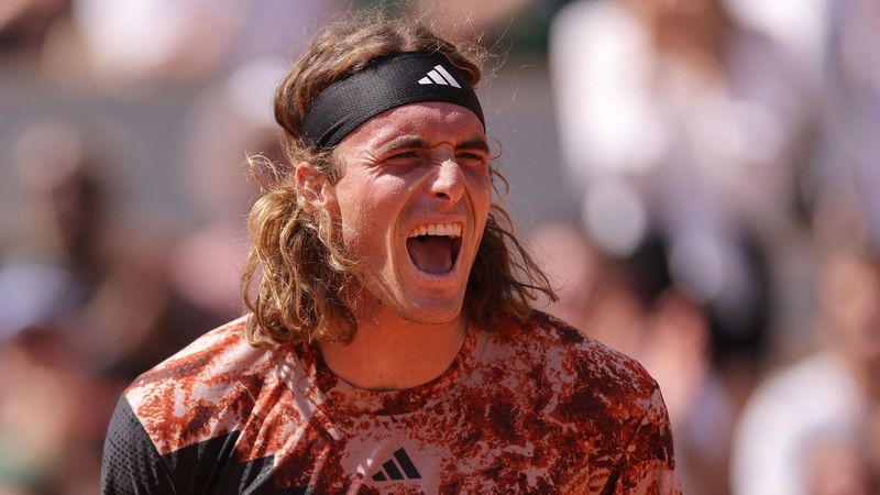 'Magnificent finish' as Tsitsipas overcomes Vesely to progress