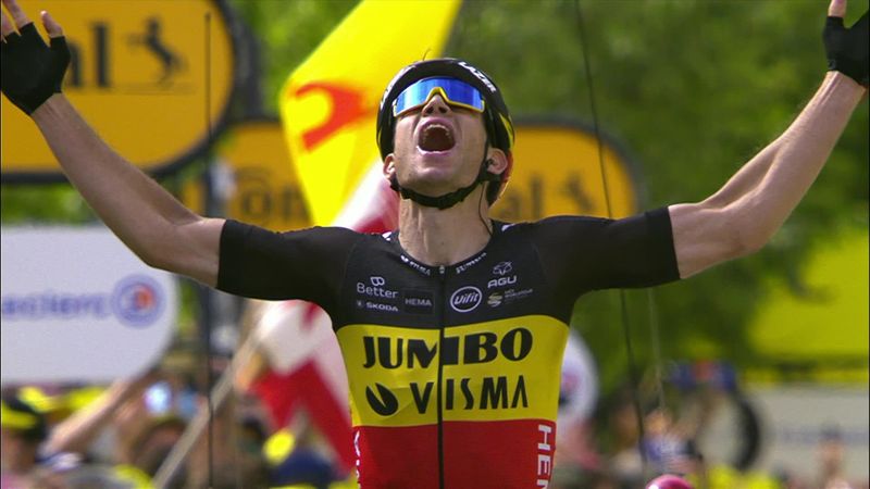 Wout van Aert claims historic Mont Ventoux victory on Stage 11