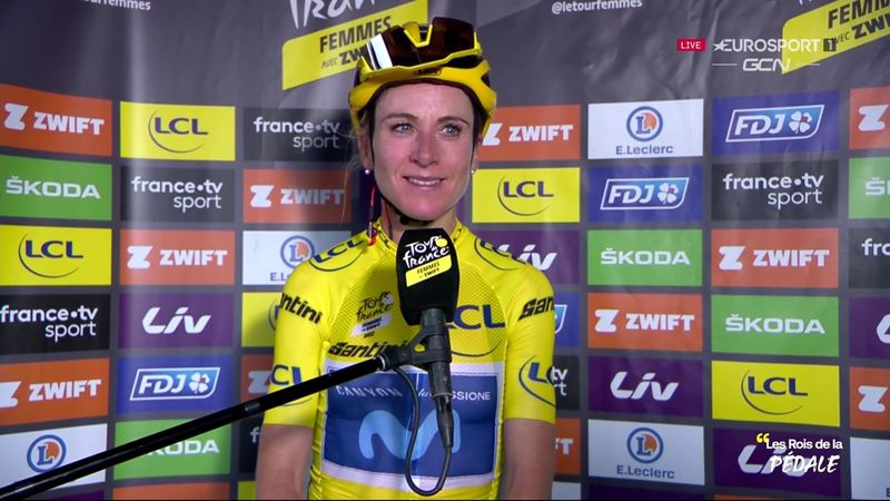 Van Vleuten : "Finir ici en jaune, c'est incroyable"