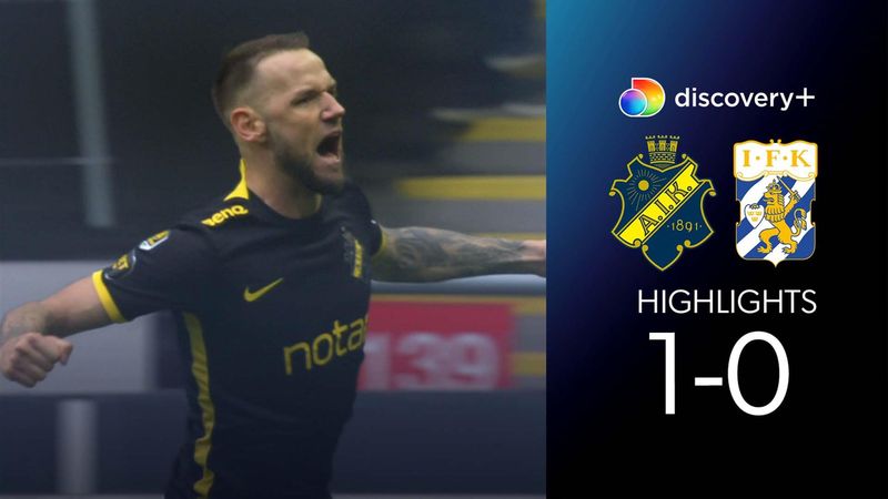 Highlights: AIK kæmpede sig til snæver 1-0 sejr i ”den svenske El Clásico”