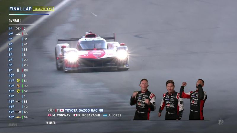 ‘Unbelievable craziness’ - Toyota take dramatic WEC win in mixed weather at Spa