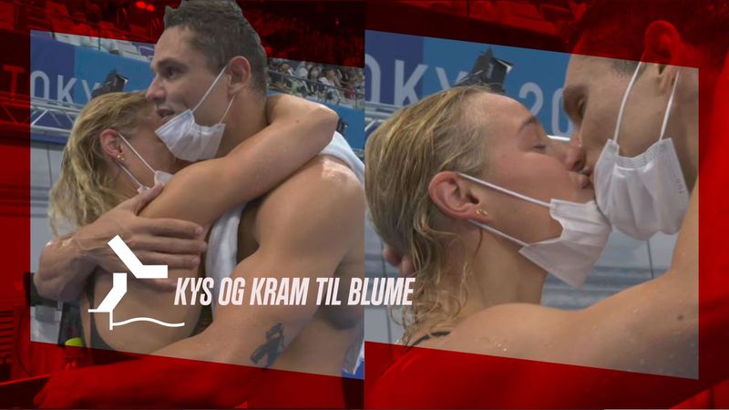 Fantastiske billeder: Pernille Blumes kæreste med kys og kram efter sin egen sølvmedalje