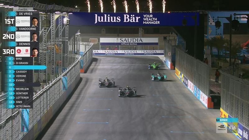 Formule E | Wereldkampioen De Vries wint met Mercedes eerste ePrix van 2022