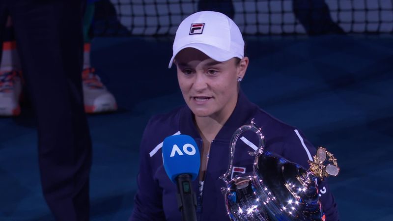 'Dream come true, I'm so proud to be an Aussie' - Barty in special speech