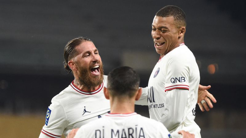 Resumen Angers-PSG: Campeón virtual al son de Mbappé y Ramos (0-3)
