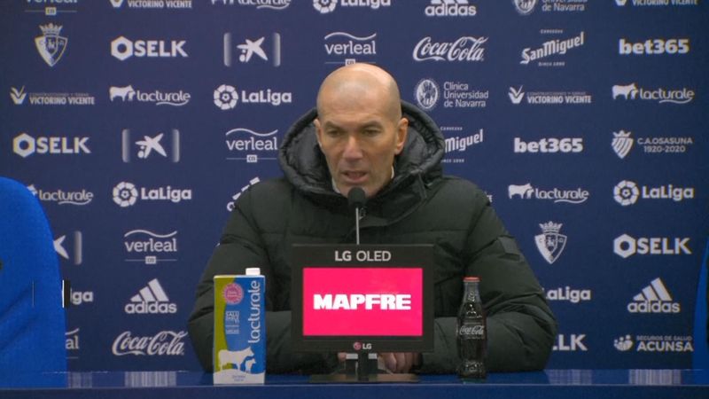 'This was not a football match' - Zidane on playing in blizzard