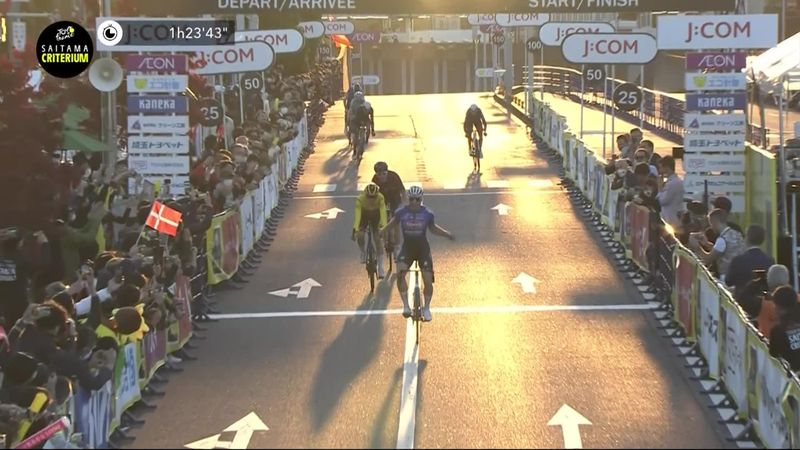 Watch: Philipsen beats Vingegaard for Saitama Criterium win, Cavendish pipped in bunch sprint