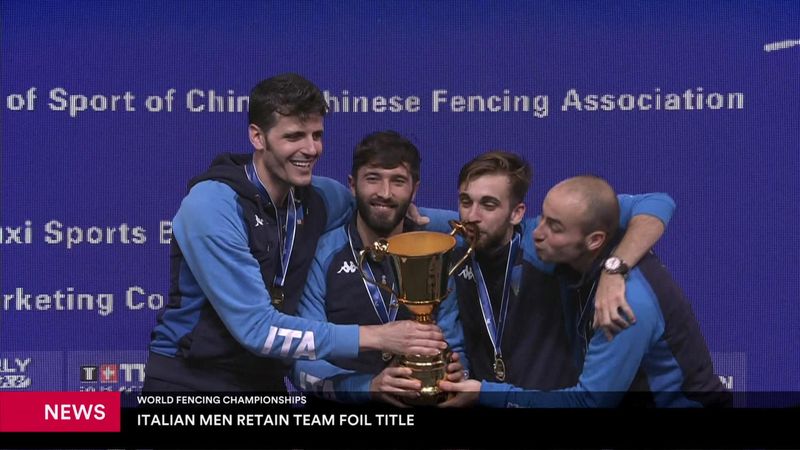 Italy win Men's Team Foil title
