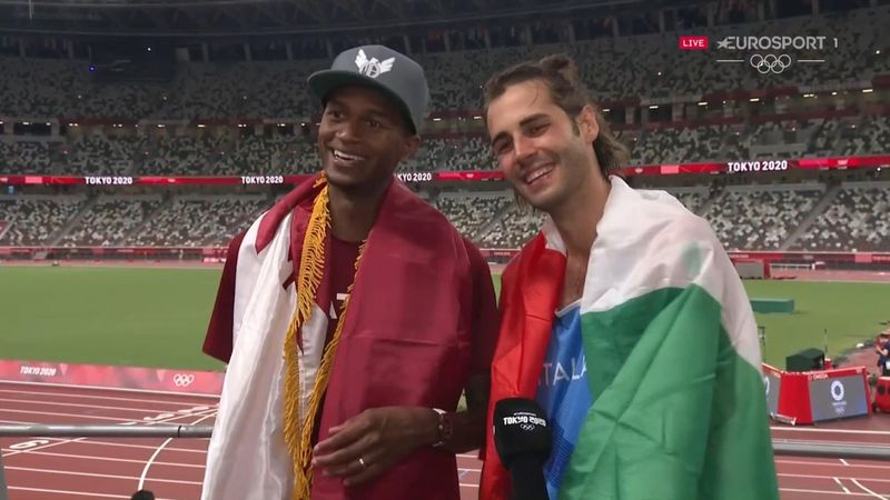 'To share it with this dude, I can't be more happy' - Barshim and Tamberi on joint gold