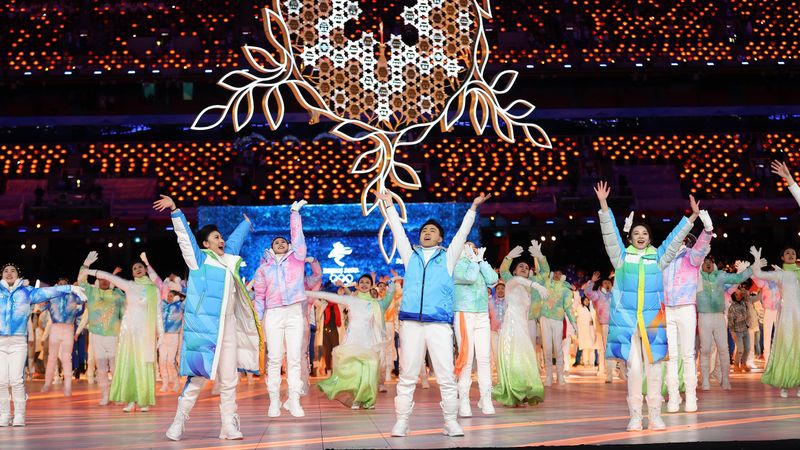 Mit Weltkugel und Kinderchor: Die Olympia-Abschlussfeier in Peking