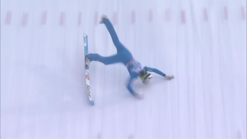 Prevc unscathed after spectacular ski-jumping crash
