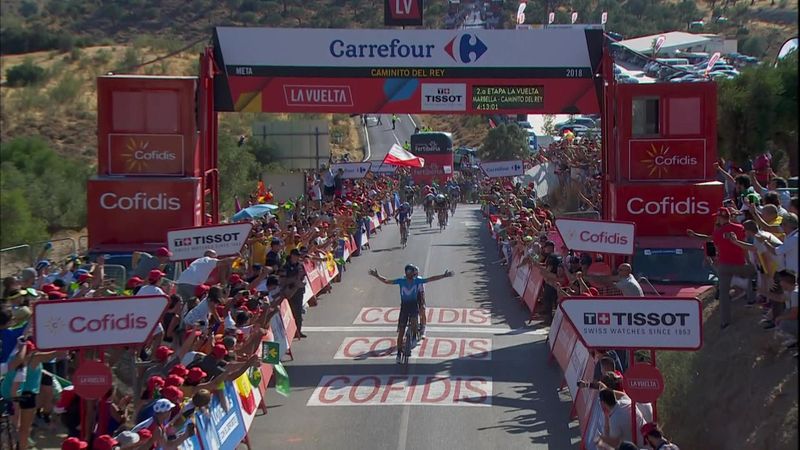 La Vuelta 2018 (2ª etapa): Alejandro Valverde, el Caminito para ganar el Mundial
