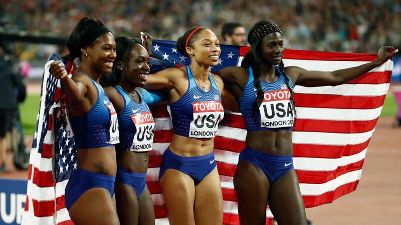 Intouchables, les Américaines offrent une seizième médaille et un record à Felix