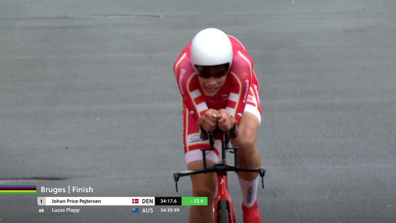 'He really stepped it up' - Price-Pejtersen wins u23 Time Trial world title