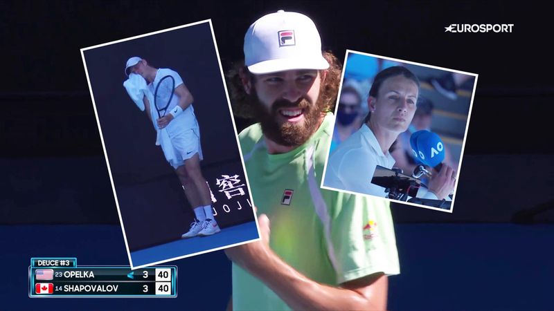 'She doesn't like me' - Farcical moment Shapovalov walks off as Opelka argues violation