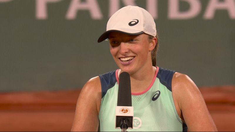 'Amazing, I love playing here' - Swiatek buzzing after opening victory at French Open