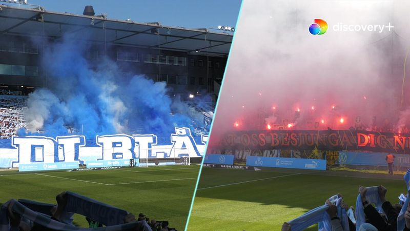 Svensk fankultur når det er bedst: Malmö og AIK-fansene giver fantastisk velkomst på Eleda Stadion