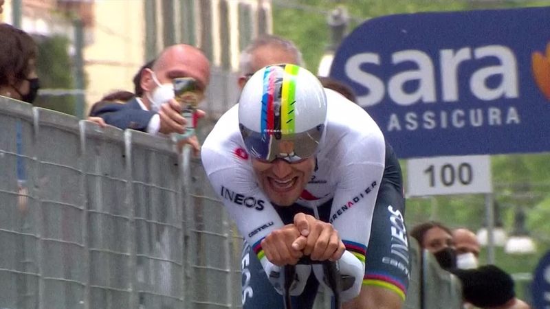 Highlights: 'Very special' Ganna tops opening Giro TT in Turin