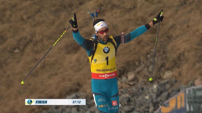 Biathlon: Victoria de Martin Fourcade en los 15 kilómetros