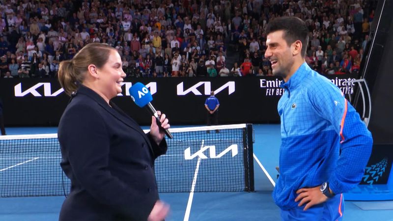 Witzige Szene bei Djokovic-Interview: "Nur so getan, als ob ich dich kenne"