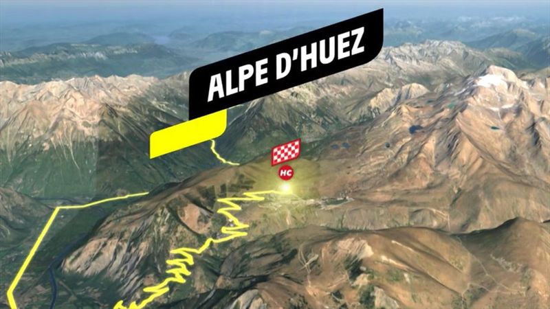 Tour-Strecke, 12. Etappe: Über den Galibier zur Bergankunft in Alpe d'Huez