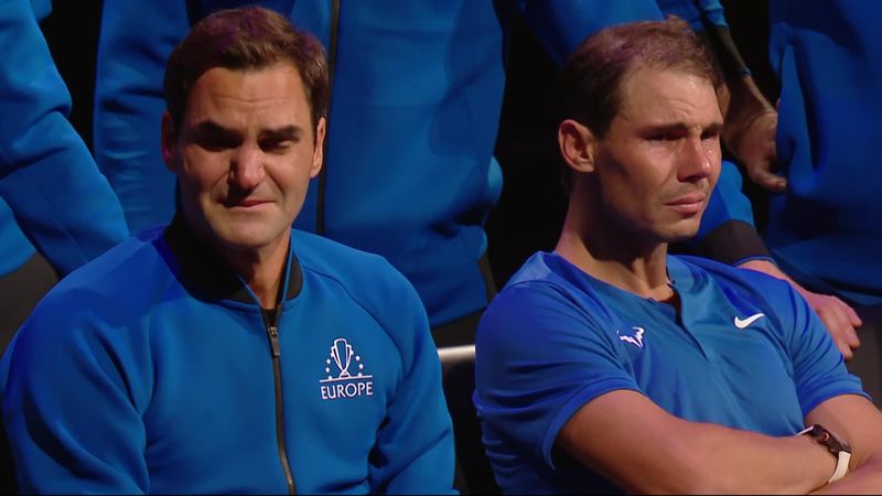 'Fedal' moment as Federer and Nadal both left crying after Swiss star's final match