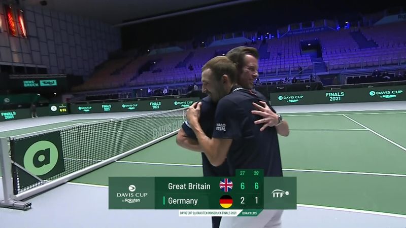 'Superb' - Watch the moment Evans closes out victory for Britain against Gojowczyk