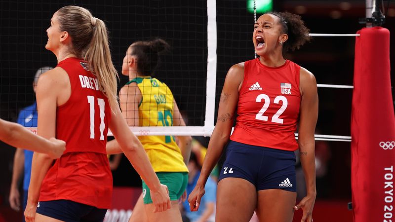 US-Volleyballerinnen dominieren Brasilien und holen erstmals Gold