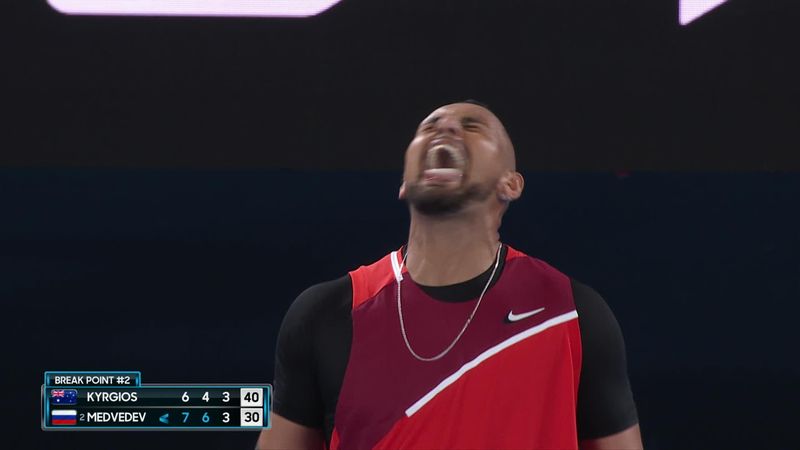 'An inspired break' - Kyrgios stuns Medvedev with brilliant attack