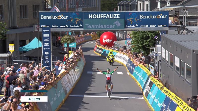 BENELUX TOUR | Colbrelli wint op uitzonderlijke wijze vijfde etappe