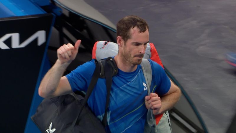 Watch Murray's final moments at Australian Open 2022 after defeat to Daniel