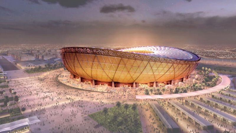 Qatar 2022, svelato lo stadio iconico di Lusail: il video