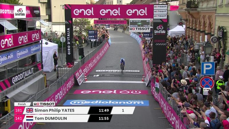 Giro d'Italia Stage 2 highlights as Simon Yates claims explosive Time Trial win in Budapest
