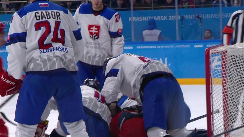 Huge Fight During Ice Hockey Match Ice Hockey Video Eurosport