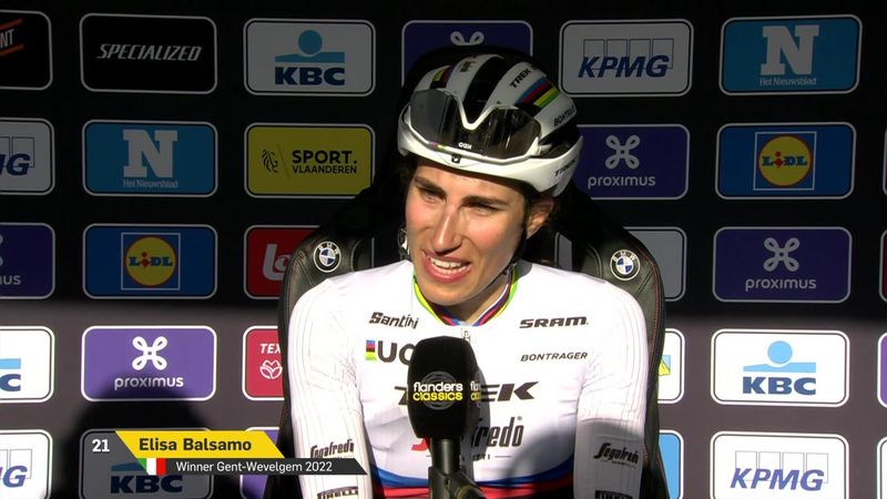 'A dream come true' - Balsamo after winning 'favourite race' at Gent-Wevelgem