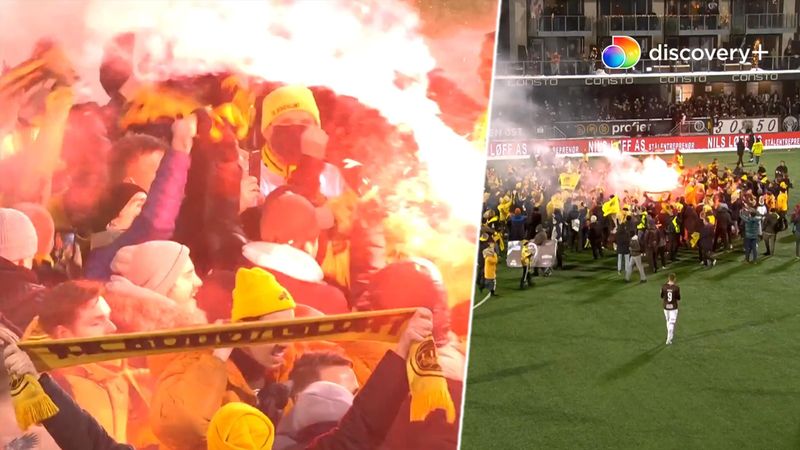 Fantastiske scener fra Bodø: Baneinvasion og ultimativ eufori efter andet mesterskab i træk