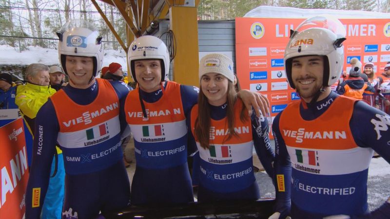 L'Italia è seconda nella staffetta mista di Lillehammer