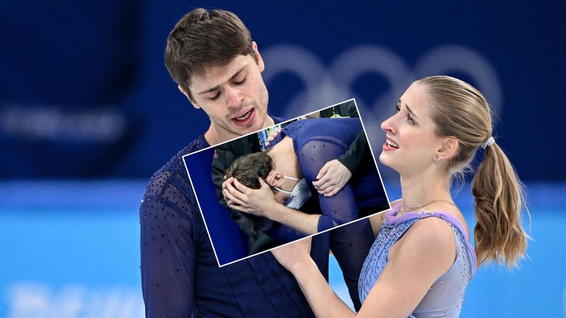 'Oh no! Oh dear!' - Exhausted skater can't lift partner in nightmare routine