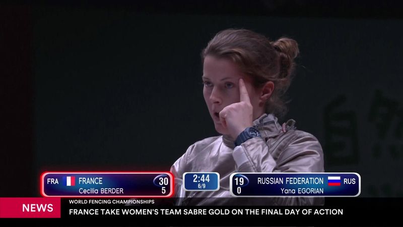 France take Women's Team Sabre Gold