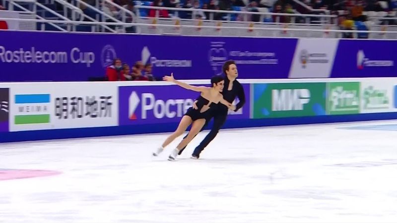 Hurtado y Jalyavin rozan el podio en la Rostelecom Cup con la danza libre