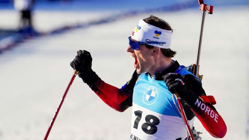 Holmenkollen | Laegreid de beste op sprint, Quentin Fillon Maillet pakt sprint wereldbeker