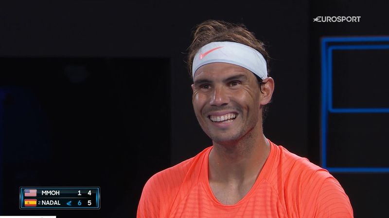 Nadal smiles and keeps his cool as female heckler ejected