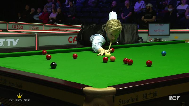 'He needed to stem the tide'  Robertson hits 124 break against Astley